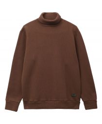 Лонгслив Naval High Neck Brown