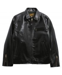 Куртка Vintage Horse Light Single Breasted Leather Black
