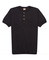 Футболка Flat Seam Heavyweight Henley Ink Black