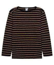 Лонгслив Original Border Boatneck Dark Navy/Light Moca