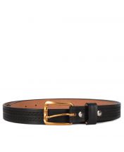 Ремень Narrow Western Leather Black
