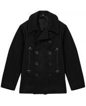 Пальто William Gibson x Buzz Rickson's Wool Pea Coat Black