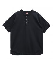 Футболка Flat Seam Heavyweight Henley Ink Black
