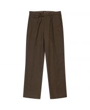 Брюки Single Pleated Cotton/Wool Olive