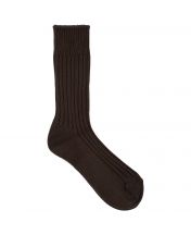 Носки ORG-01 Organic Ribbed Dark Brown