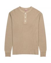Лонгслив Thermal King Waffle Henleyneck Beige