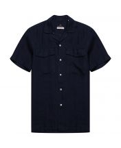 Рубашка Camp Collar Linen Dark Navy