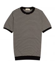 Футболка Ice Cotton Border Crewneck Black/Light Gray