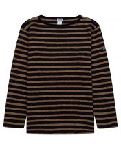 Лонгслив Original Border Boatneck Dark Navy/Light Moca