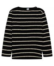 Лонгслив Original Wide Border Boatneck Black/Natural