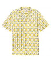 Рубашка Dobby Cotton Argyle Yellow