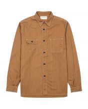 Рубашка 8.5oz. Work Wabash Stripe Brown