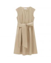 Платье Poplin Short Feather Beige