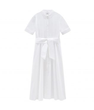 Платье Belted Poplin Shirt Bright White