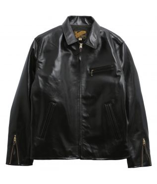 Куртка Vintage Horse Light Single Breasted Leather Black