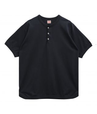 Футболка Flat Seam Heavyweight Henley Ink Black