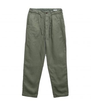 Брюки Tapered 2-Tuck Linen Olive