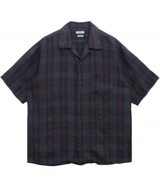 Рубашка Linen Open Collar Navy