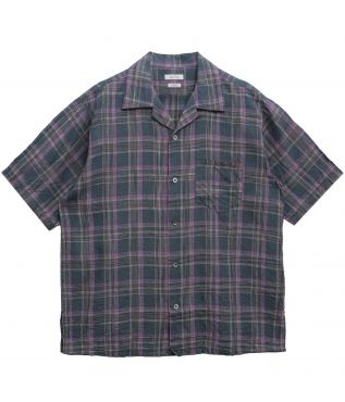 Рубашка Linen Open Collar Green
