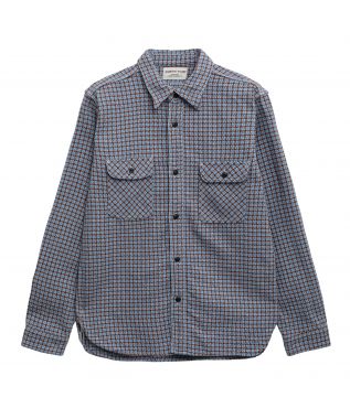 Рубашка SIN25-02W Cheese Heavy Flannel Indigo