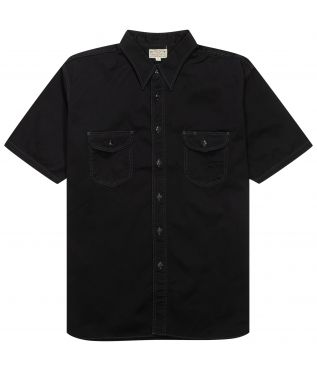 Рубашка Short Work Herringbone Black