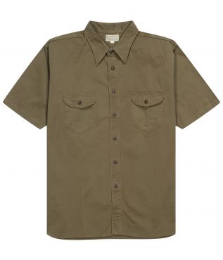 Рубашка Short Work Herringbone Olive