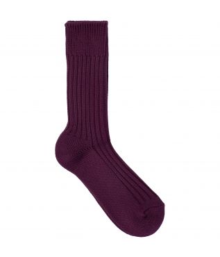 Носки ORG-01 Organic Ribbed Bordeaux