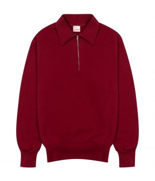 Толстовка Classic Sweat Collared Half Zip Maroon