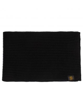 Шарф Solid Wool Rib Muffler Black