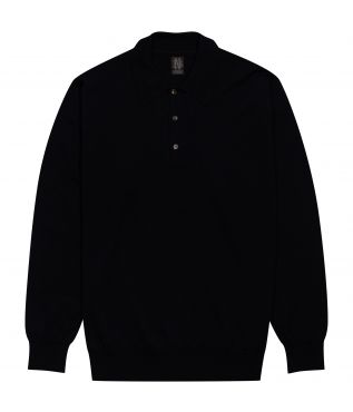 Свитер Superior Merino Polo Black