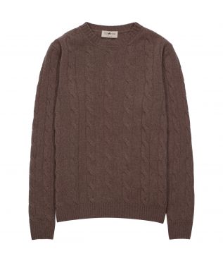 Свитер Wool Cable Knit Crew Neck Fango