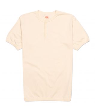 Футболка Flat Seam Heavyweight Henley Ecru
