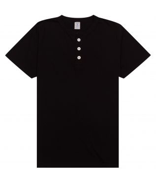 Футболка Pigment Pocket Henley Jade Black