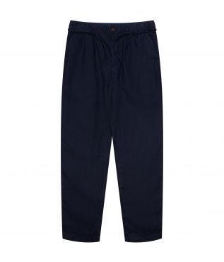 Брюки Tapered 2-Tuck Linen Navy