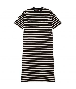 Платье Striped Pocket Black