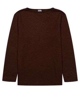 Лонгслив Original Boatneck Dark Brown