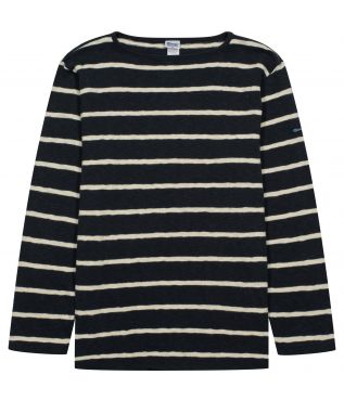 Лонгслив Original Wide Border Boatneck Fade Navy/Natural