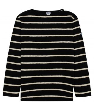 Лонгслив Original Wide Border Boatneck Black/Natural