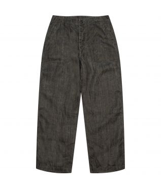 Брюки Sumi Dyed Linen Fatique Charcoal Gray