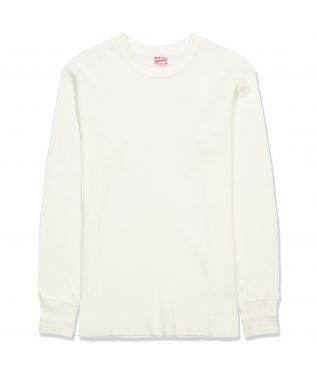 Лонгслив Thermal King Waffle Crewneck Off-White