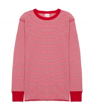 Лонгслив Basic Waffle Crewneck Red/Off-White
