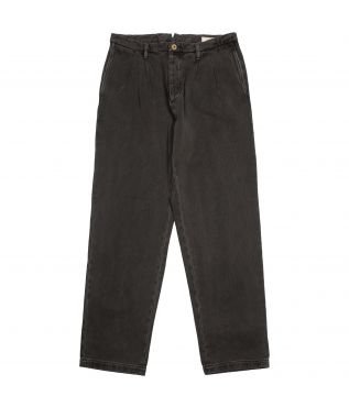 Брюки Herringbone Two Tuck Heather Black