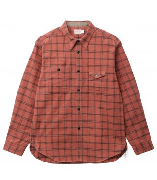 Рубашка Machine Age Check Salmon