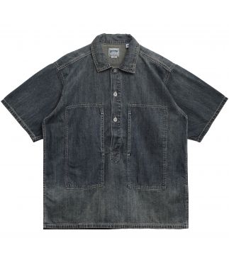 Рубашка US Army Denim Indigo Vintage Wash