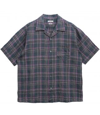 Рубашка Linen Open Collar Green