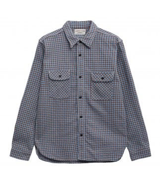 Рубашка SIN25-02W Cheese Heavy Flannel Indigo