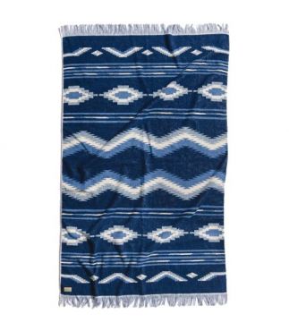 Покрывало Cotton Pile Blanket Native Motif Blue M