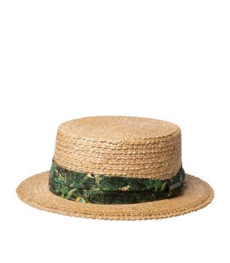 Шляпа Boater Wheat Green/Beige