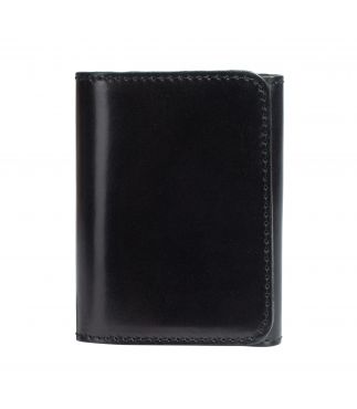 Портмоне Compact Cordovan Leather Black