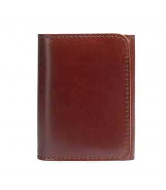 Портмоне Compact Cordovan Leather Chocolate